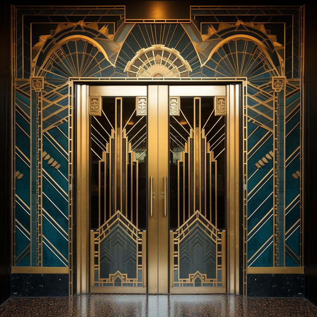 Art Deco Inspired Patterned Doors