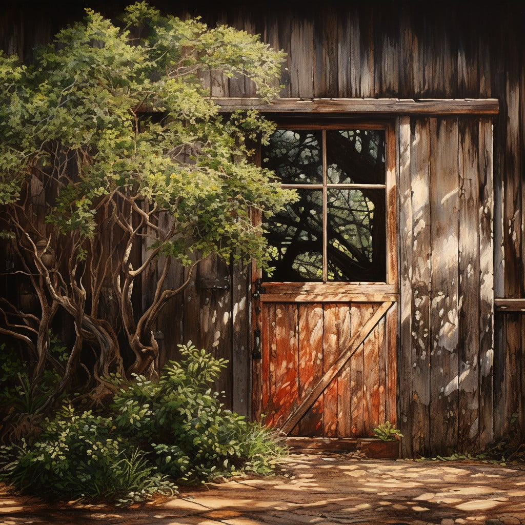 Barn Door With Window