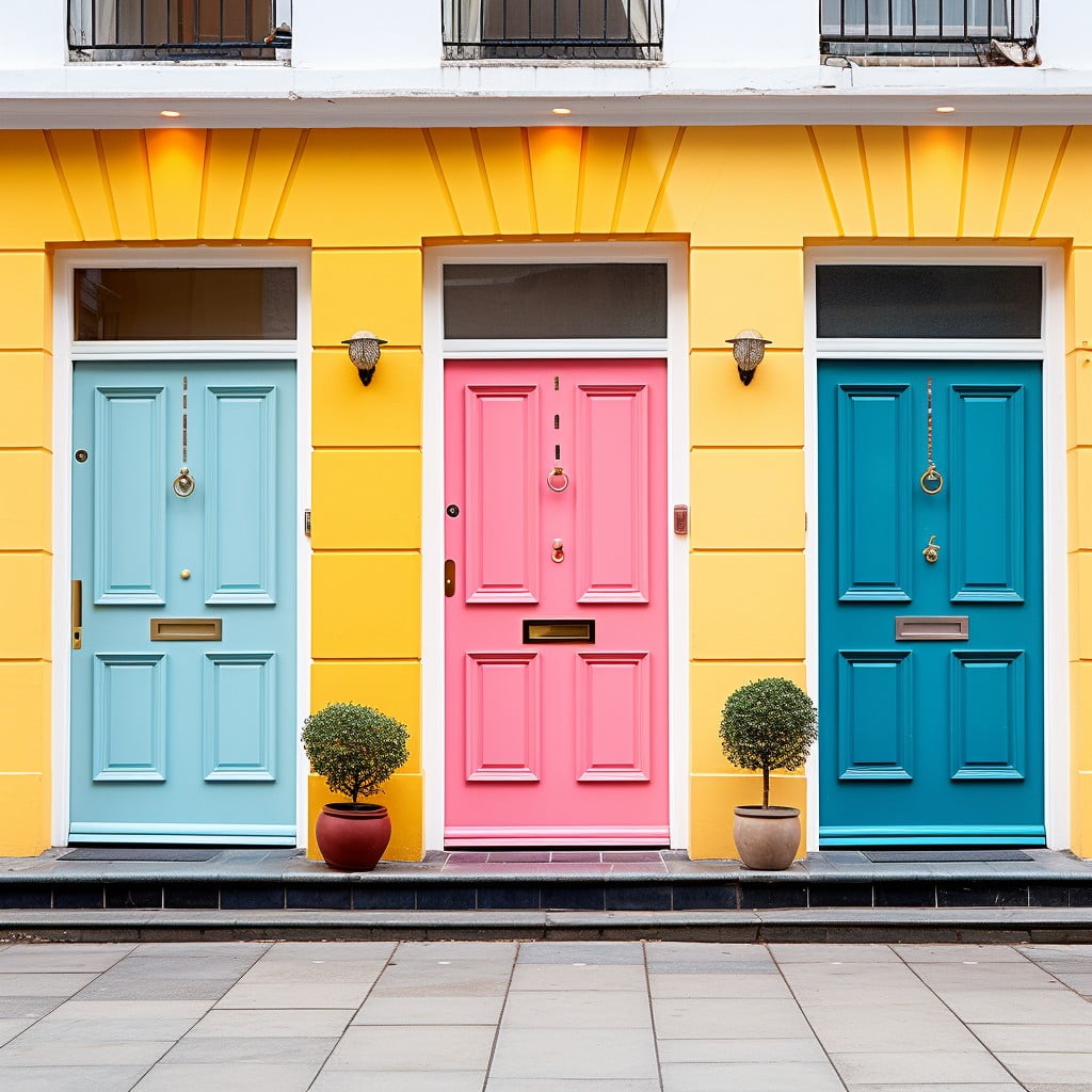 Brightly Painted Statement Doors