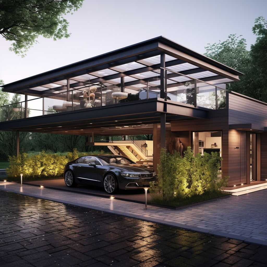 Carport With Rooftop Terrace
