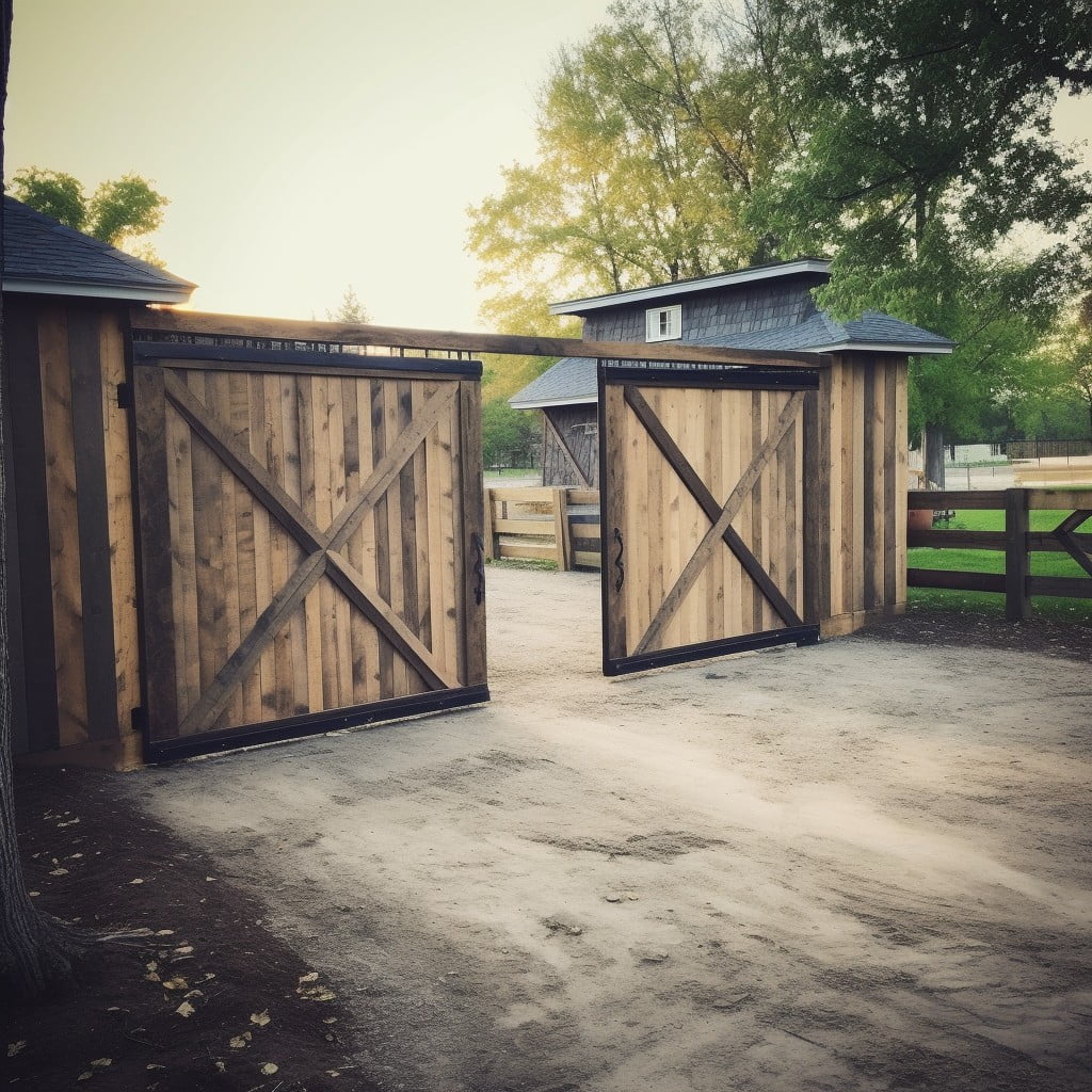 Farmhouse Inspired Sliding Barn Gates