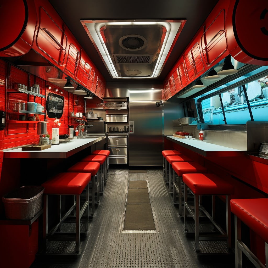 Food Truck Inside Layout Restaurant Design