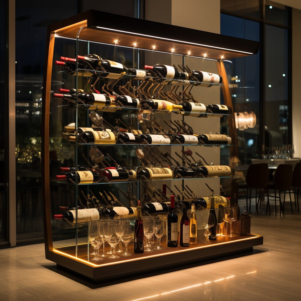 Glass Display for Exclusive Wine Collection Small Restaurant Bar Design