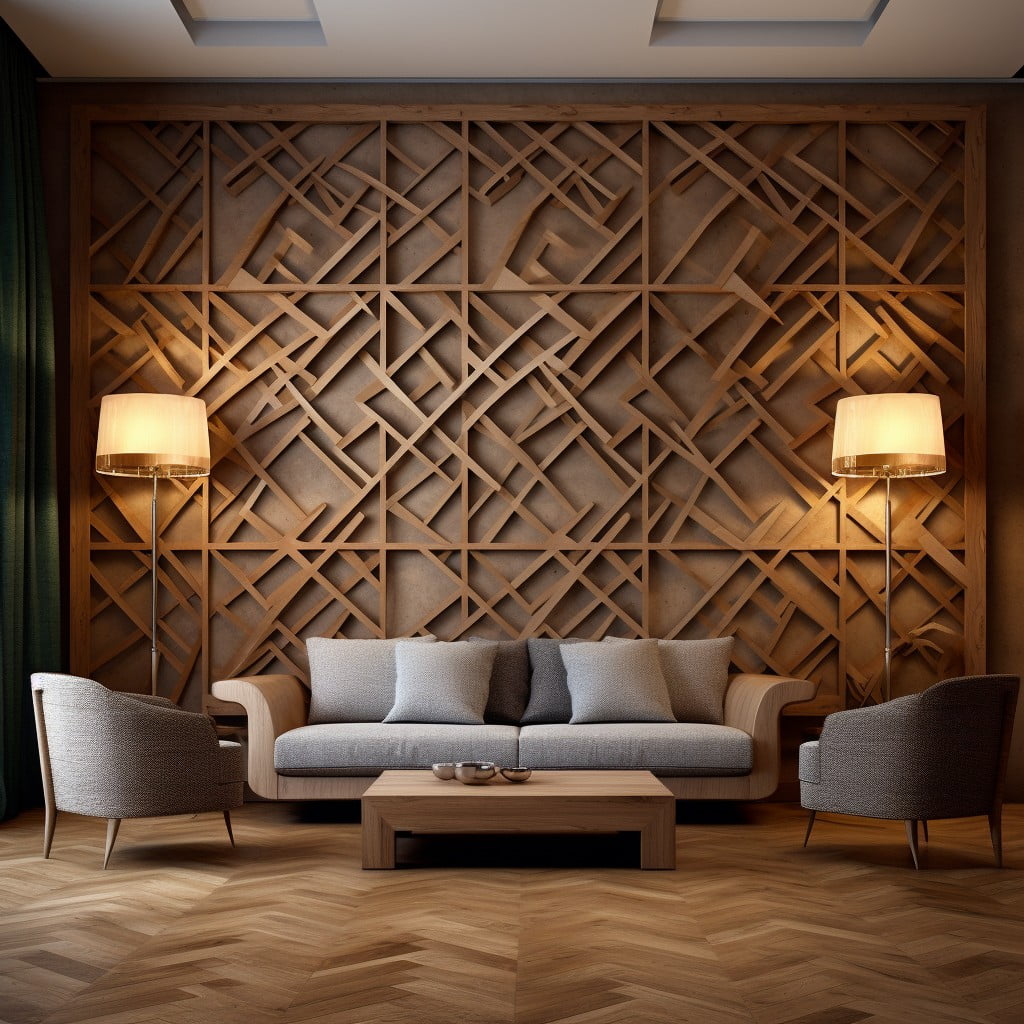Lattice Wood Wall Design