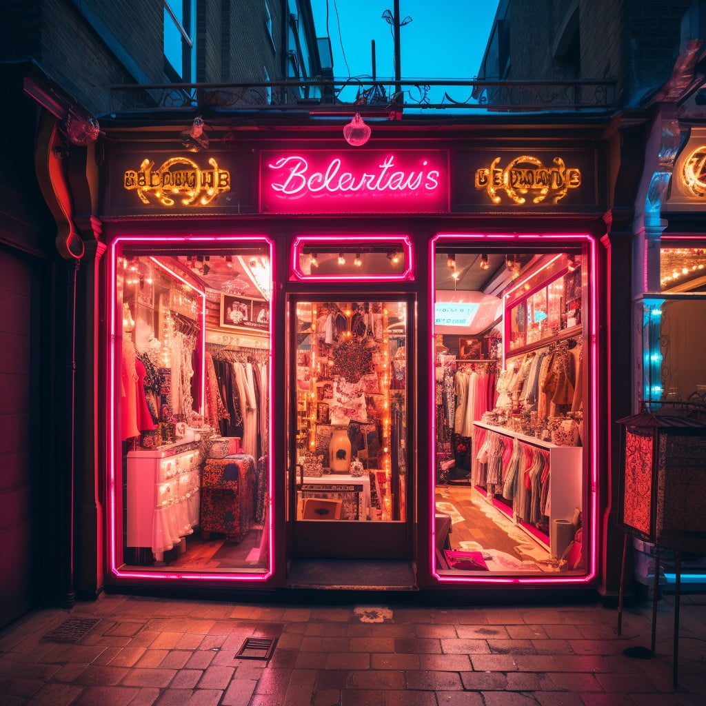 Neon Signs With Shop Name for a Very Small Boutique