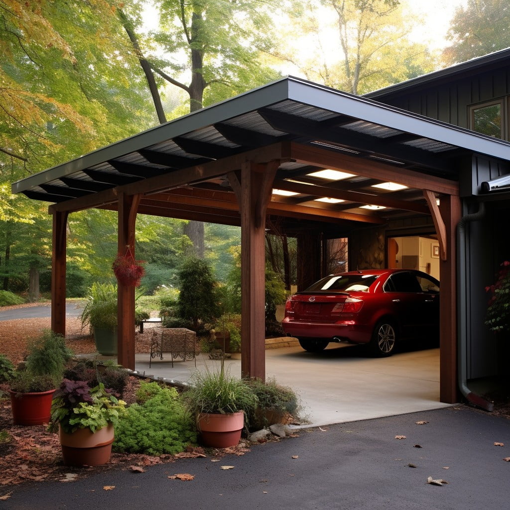 Open-side Carport for Easy Access
