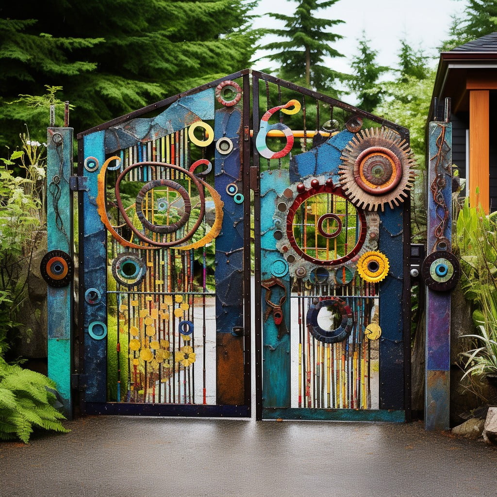 Recycled Material Artistic Gates