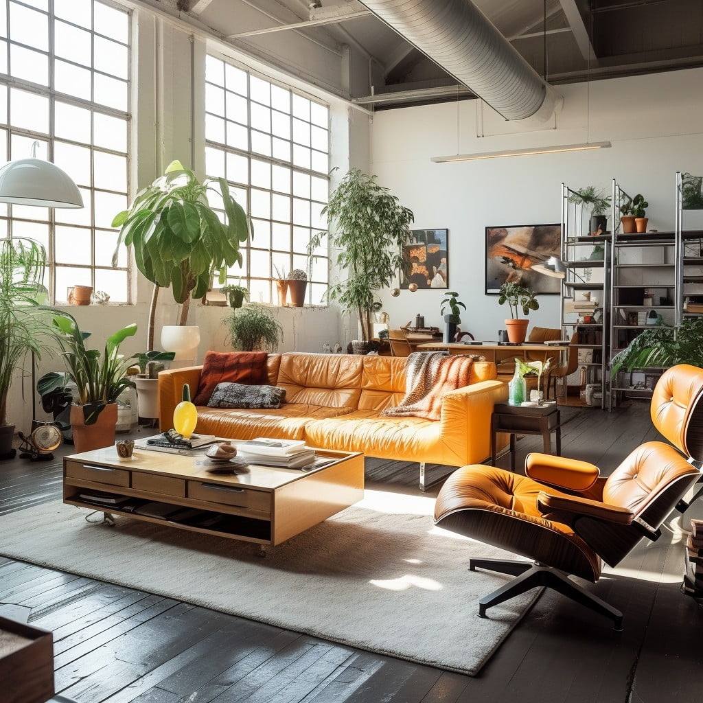 Retro-inspired Loft With Vintage Furniture