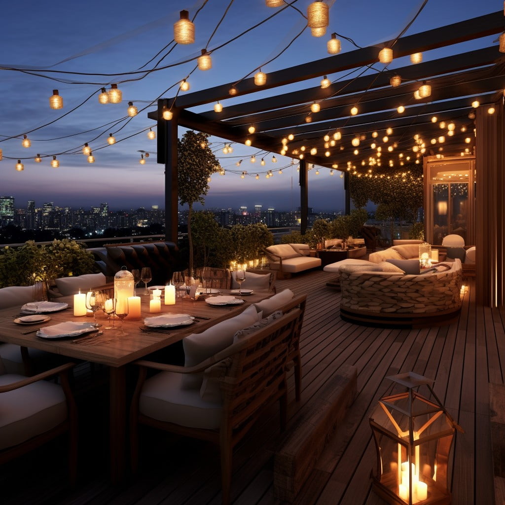 Rooftop Dining Area Restaurant Design