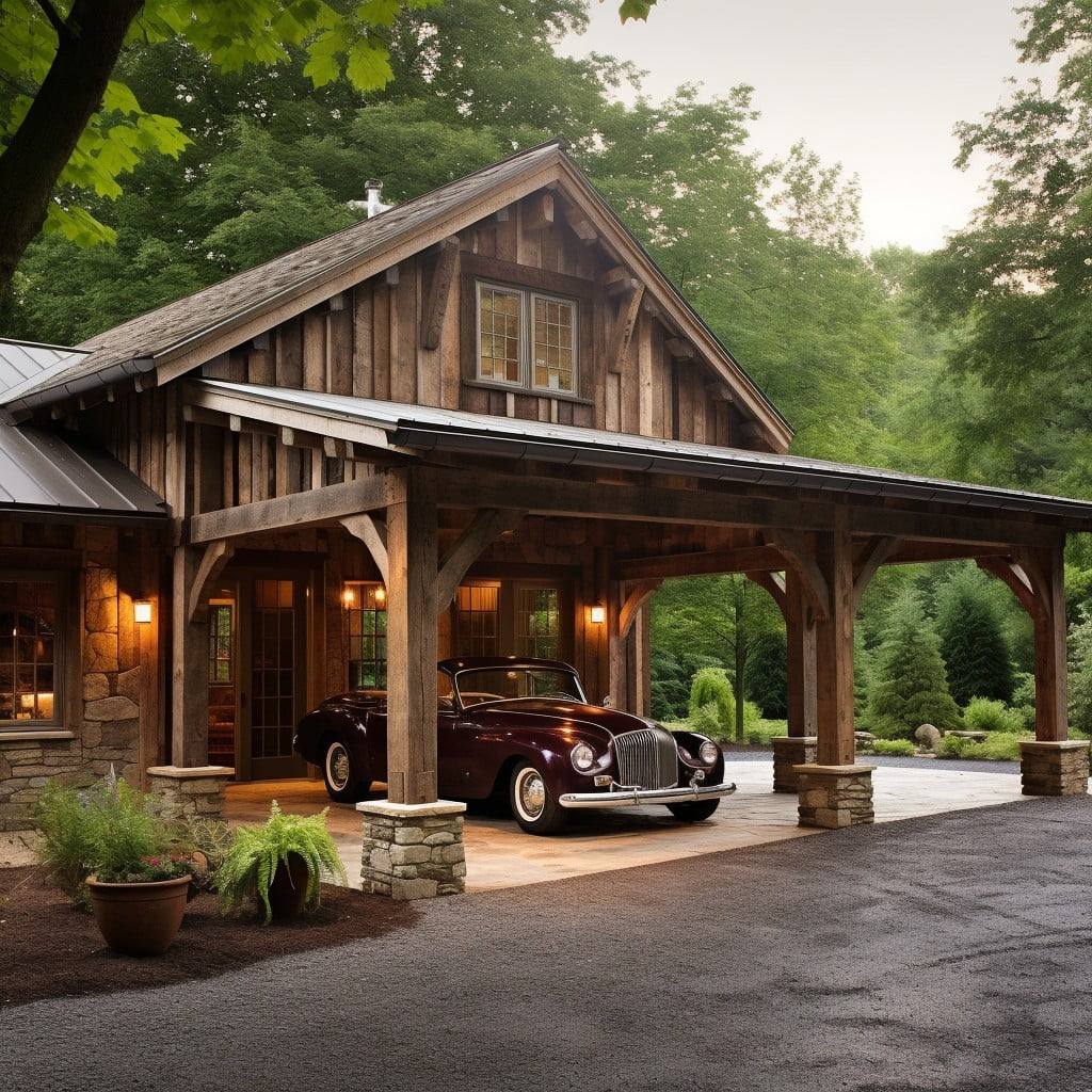 Rustic Barn-style Carport