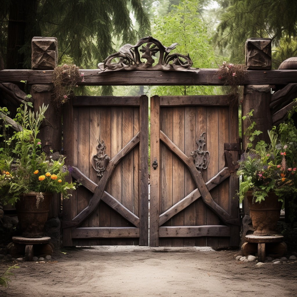 Rustic Wooden Gates