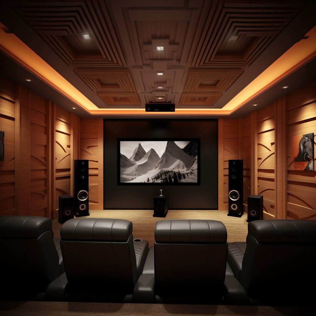 Small Home Theater Room Acoustic Paneling for Superior Sound