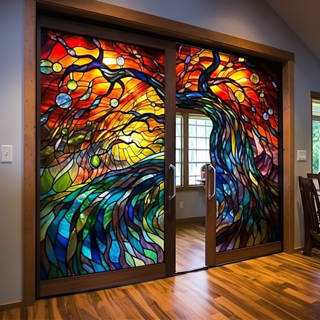 Stained Glass Barn Door