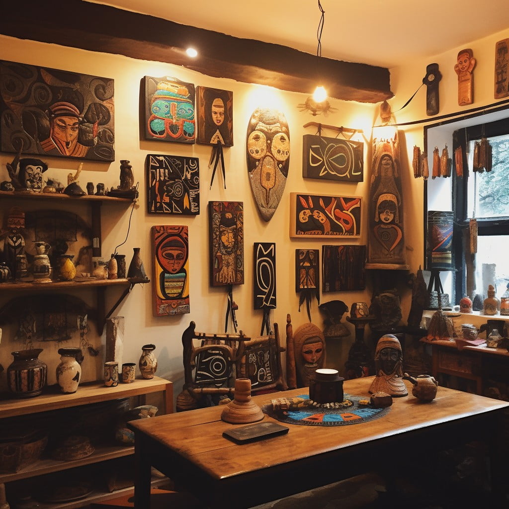 Traditional Artwork and Crafts for a Very Small Boutique