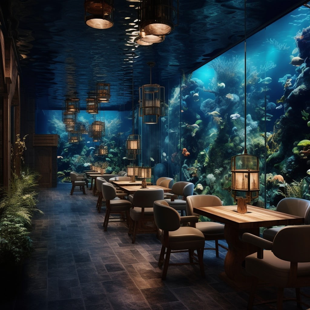Underwater Themed Decor Restaurant Design