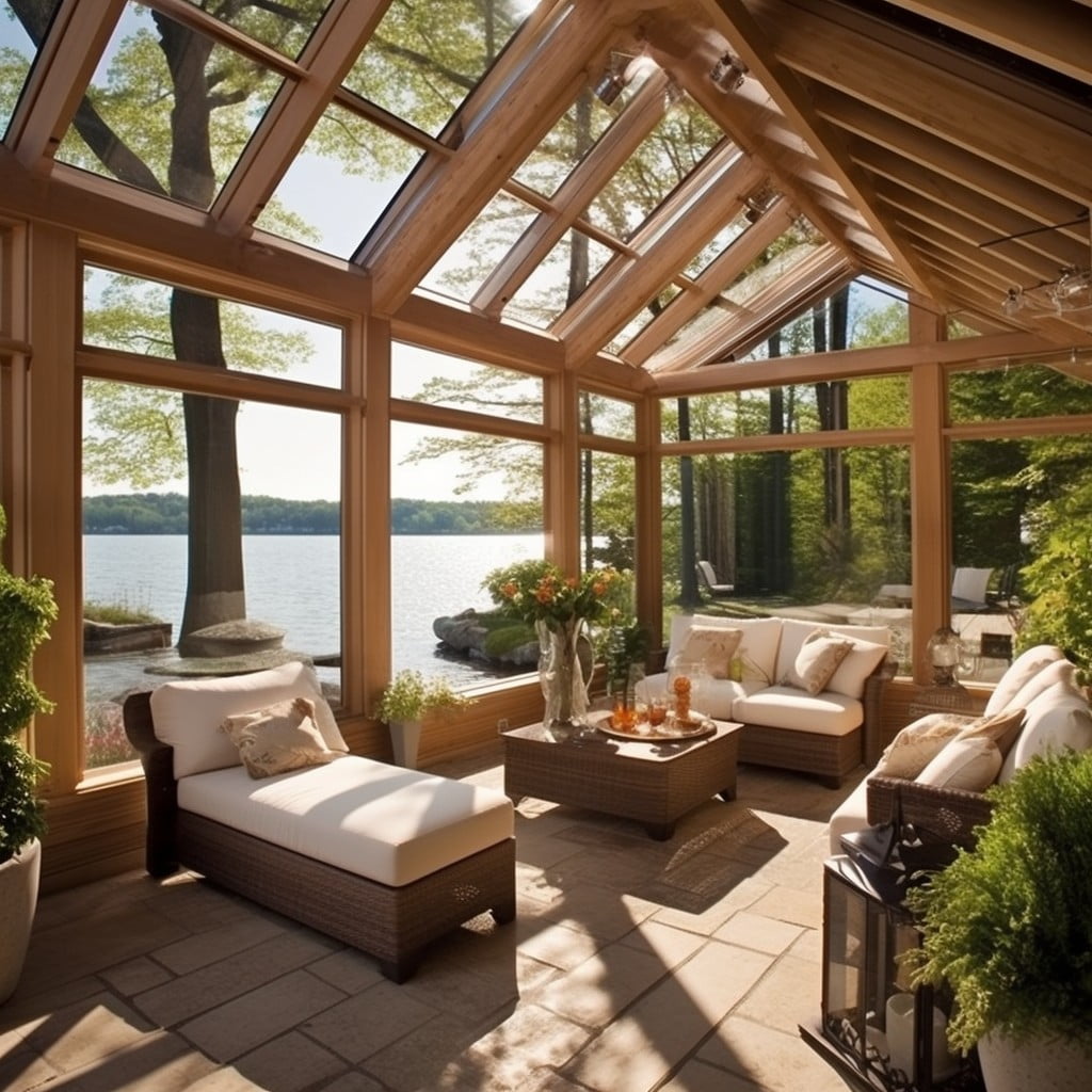 A Sunroom for Relaxing Afternoons Lake House Design