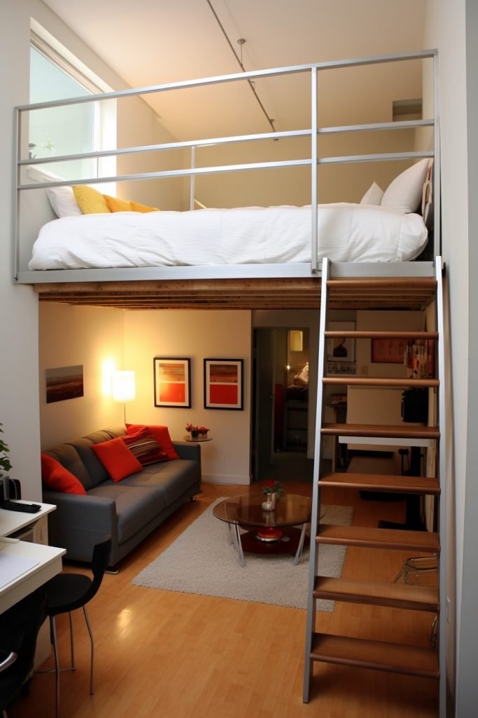 Loft Beds for Extra Space Small Condo --ar 2:3