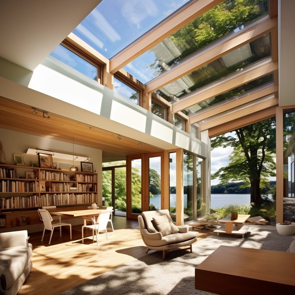 Skylights to Let in Lots of Natural Light Lake House Design