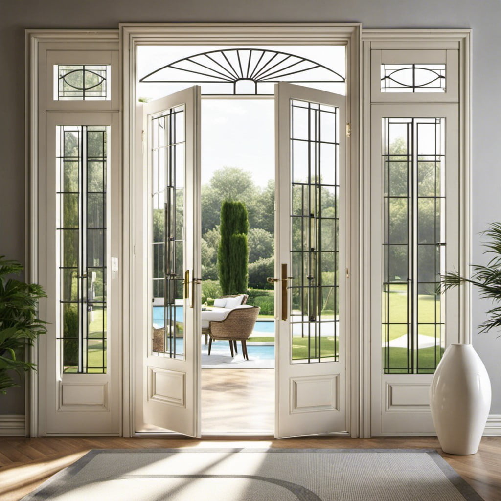 french doors for an open and airy feel