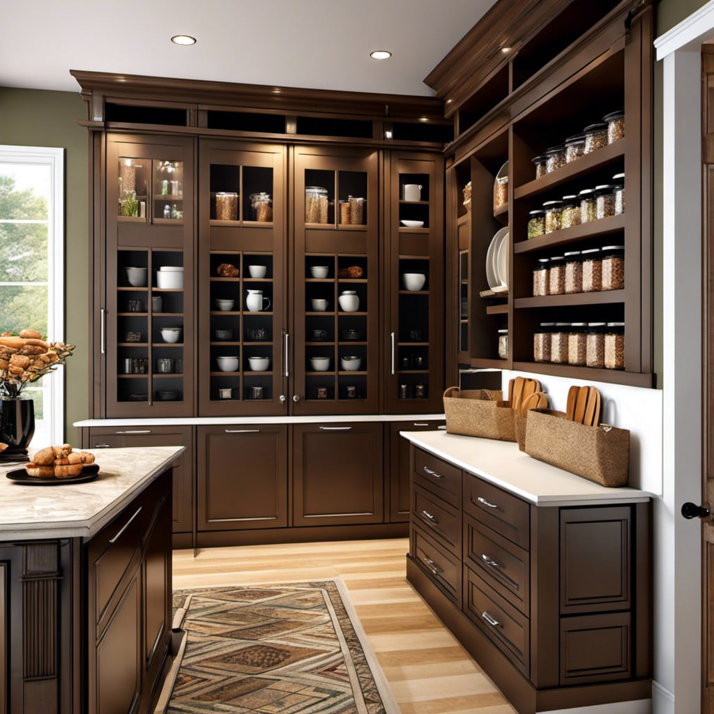 kitchen pantry with coffee bar